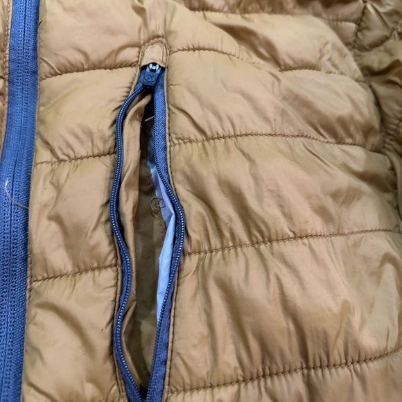 Men’s Large Mustard Yellow Puffer Jacket — see description - Picture 5 of 8